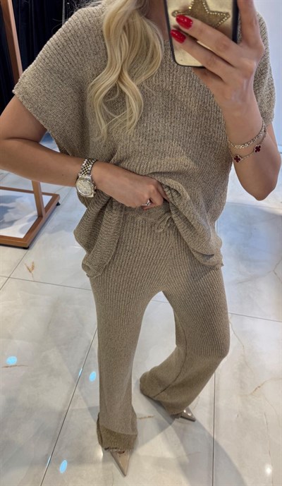 BEJ URİEL YARIM KOLLU TRİKO TAKIM