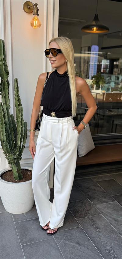 BEYAZ PALAZZO PANTOLON