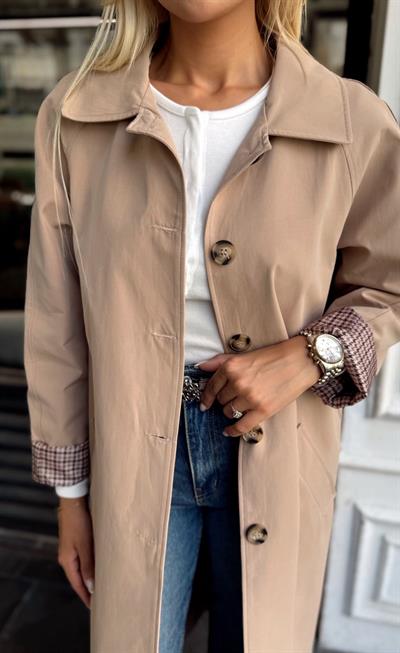 CAMEL KOL KATLAMALI TRENÇ