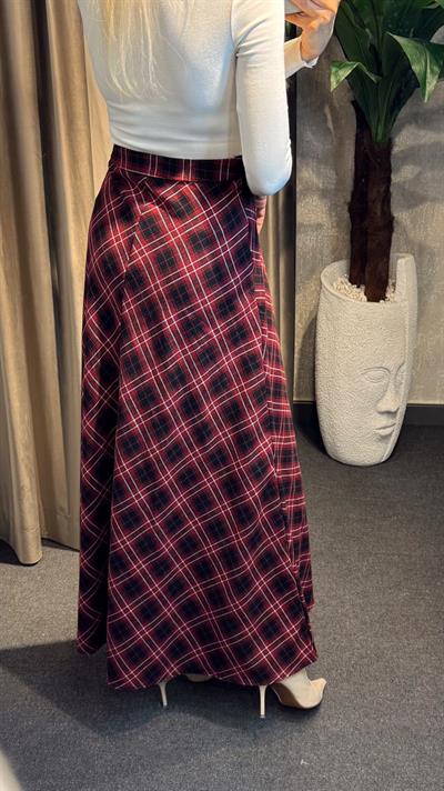 EKOSE MAXİ ÇAN ETEK KIRMIZI