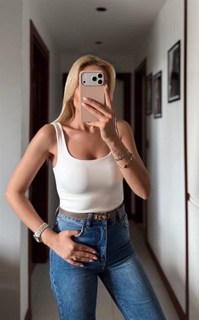 EKRU ASKILI ÇITÇITLI BODYSUİT
