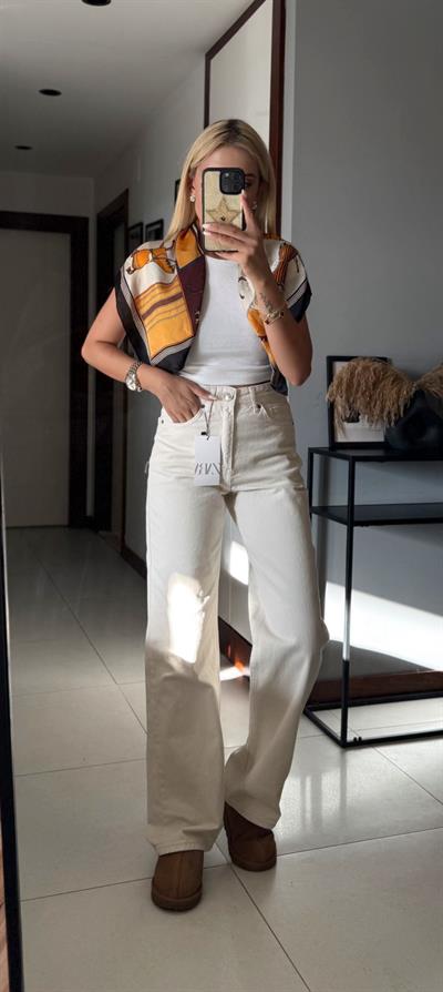 EKRU ORJ MARKA STRAİGHT JEAN