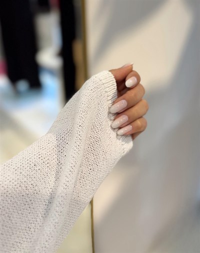 EKRU MERSERİZE UZUN KOLLU TRİKO