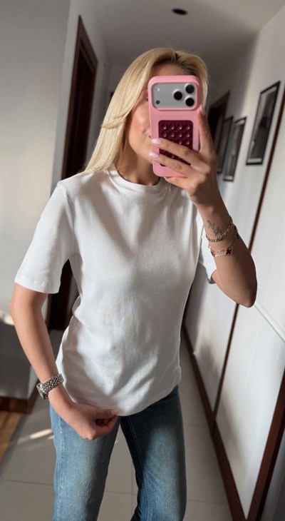 EKRU ORJ MARKA MASSİ DEKORATİF YAKA TSHİRT