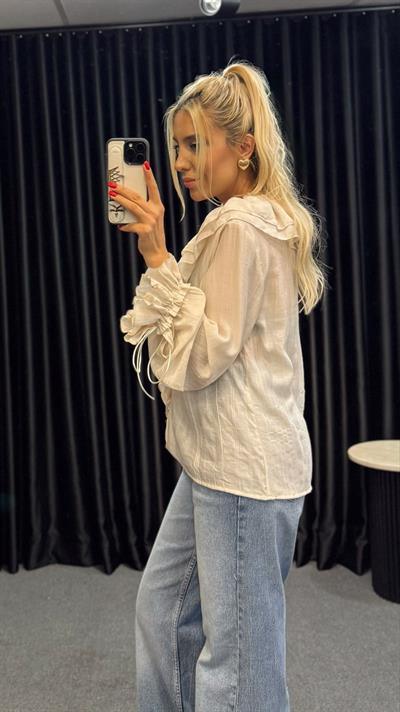 FIRFIRLI GÖMLEK BEJ