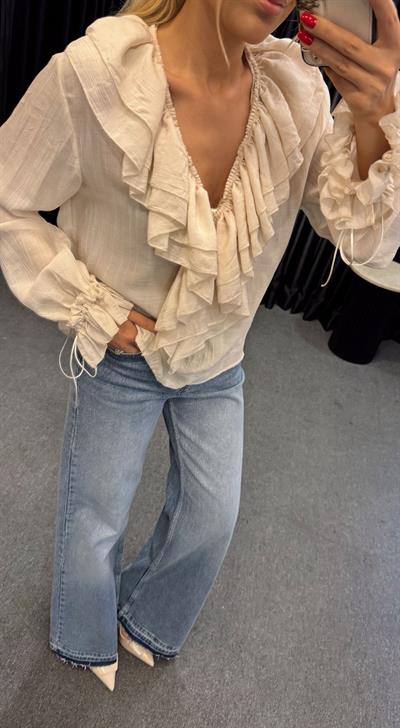 FIRFIRLI GÖMLEK BEJ