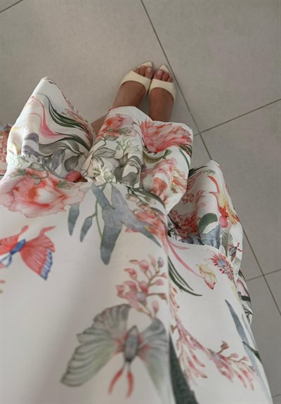 FLORAL DESENLİ ELBİSE