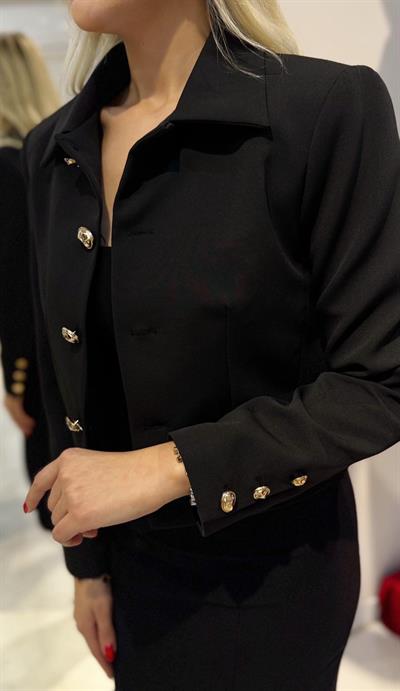 GOLD DÜĞMELİ KISA CEKET