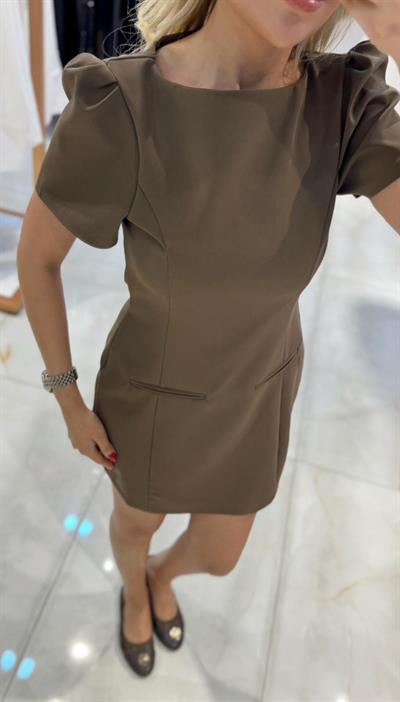 HAKİ MARKA MODEL ZR ŞORTLU MİNİ ELBİSE