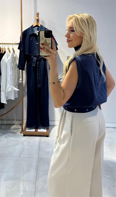 İNDİGO BECCA TENSEL BLUZ