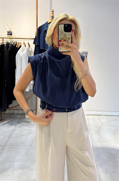 İNDİGO BECCA TENSEL BLUZ