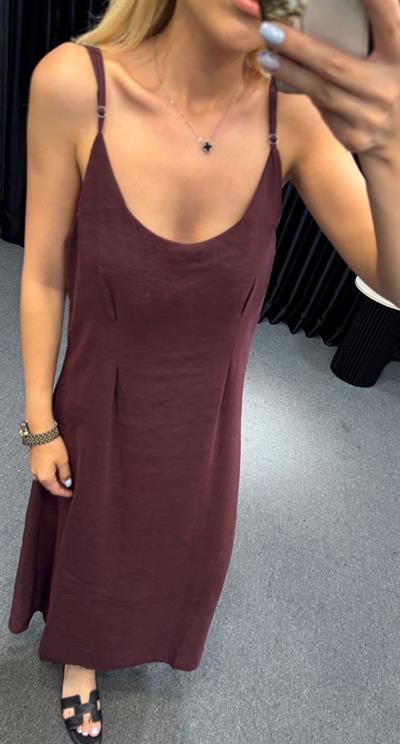 İP ASKILI GÖMLEK ELBİSE TAKIM MÜRDÜM