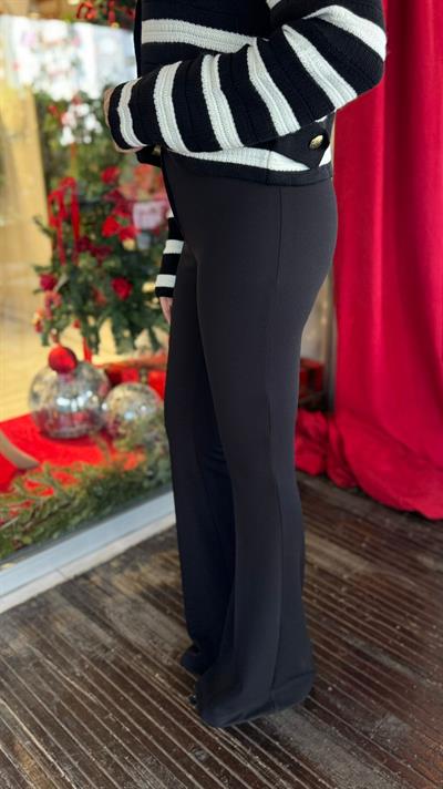 İSPANYOL PAÇA KEMERLİ LİKRALI KREP PANTOLON