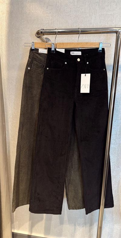 KADİFE STRAİGHT PANTOLON SİYAH