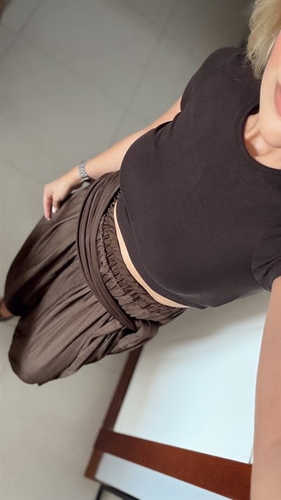 KAHVE KUŞAK BAĞLAMALI ŞALVAR PANTOLON