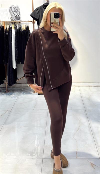 KAHVE MARKA MODEL İPKYL SWEATSHİRT