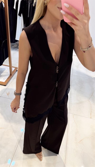 KAHVE MARKA MODEL ZR ASİMETRİK TAKIM