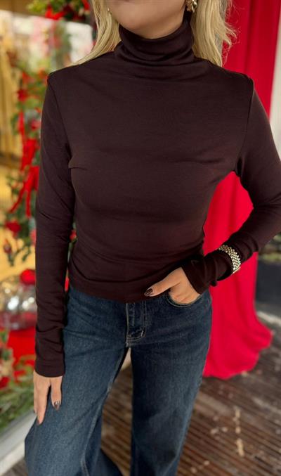 KAHVE ORJ MARKA MASSİ BALIKÇIYAKA UZUN KOLLU BODY