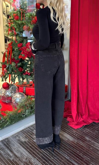 KAHVE ÖZEL SERİ PAÇA TAŞLI JEAN