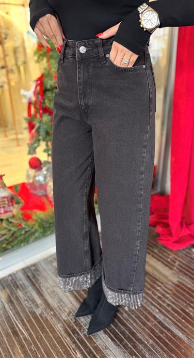 KAHVE ÖZEL SERİ PAÇA TAŞLI JEAN