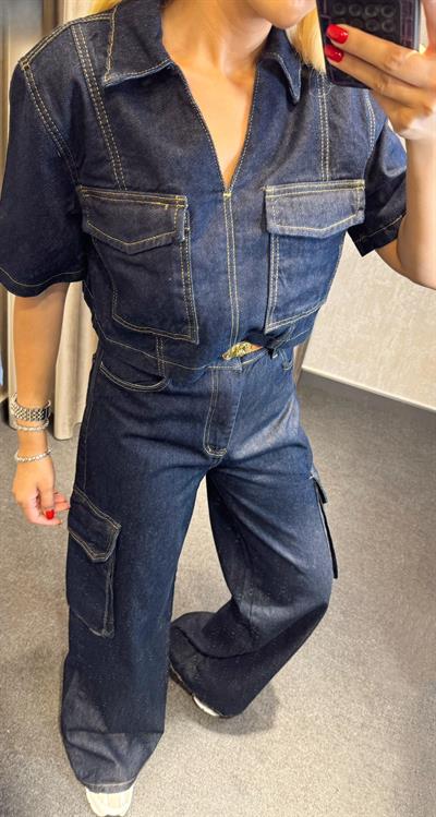 KARGO CEP JEAN TAKIM MAVİ