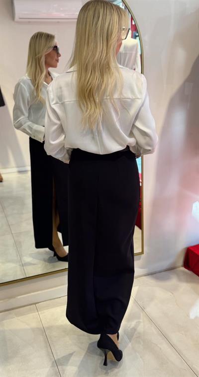 KEMERLİ YIRTMAÇLI KALEM ETEK