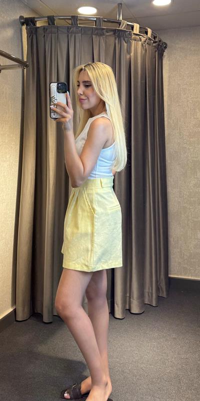 KETEN ŞEHİR BOY ŞORT SARI