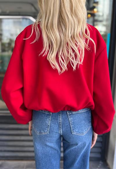 KIRMIZI KAŞE BOMBER CEKET