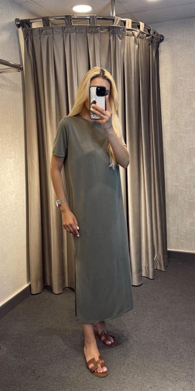 KISA KOL MODAL OYSH KUMAŞ ELBİSE HAKİ