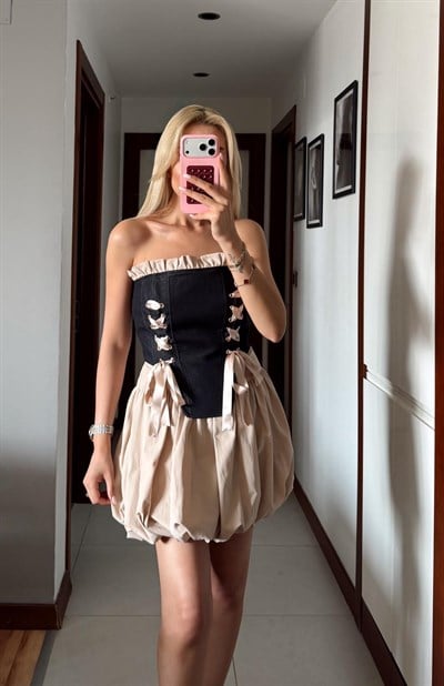 KORSELİ BALON ETEK TAKIM