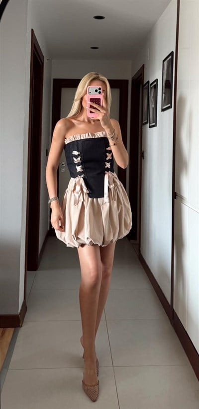 KORSELİ BALON ETEK TAKIM