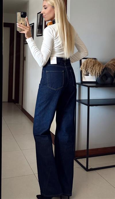 KOYU MAVİ ORJ MARKA STRAİGHT JEAN