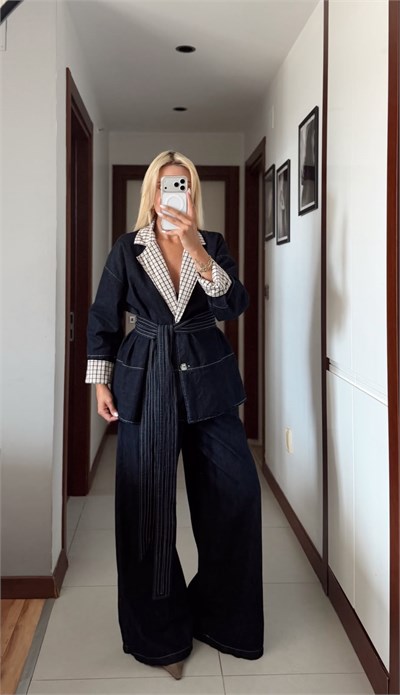 KUŞAKLI ÇİFT TARAFLI PREMIUM ÖZEL ÜRETİM TAKIM