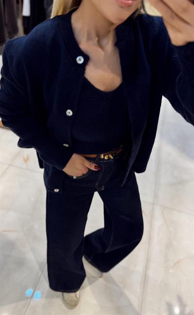 LACİVERT HIRKA ATLET İKİLİ TAKIM