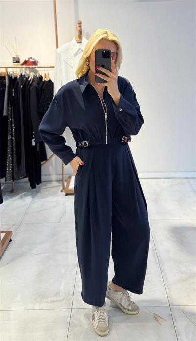 LACİVERT LİSA FERMUARLI TAKIM