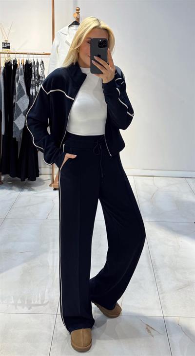 LACİVERT ORJ MARKA OYSH ŞERİTLİ TAKIM