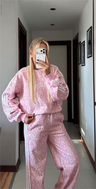 LEO PEMBE ŞERİT DETAYLI  ADS ESOFMAN TAKIMI