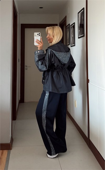 LORENNA PULLU ÇİFT PARÇA GÖRÜNÜMLÜ TASARIM TAKIM