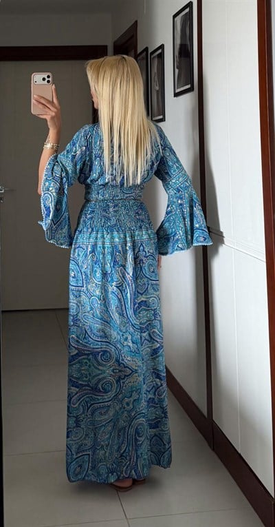 MARİSSA ETNİK DESEN PANTOLONLU İTHAL TAKIM