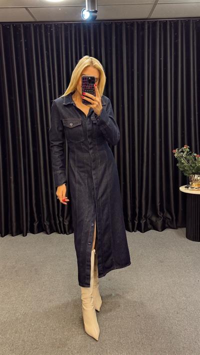 MARKA MODEL DENİM ELBİSE MAVİ