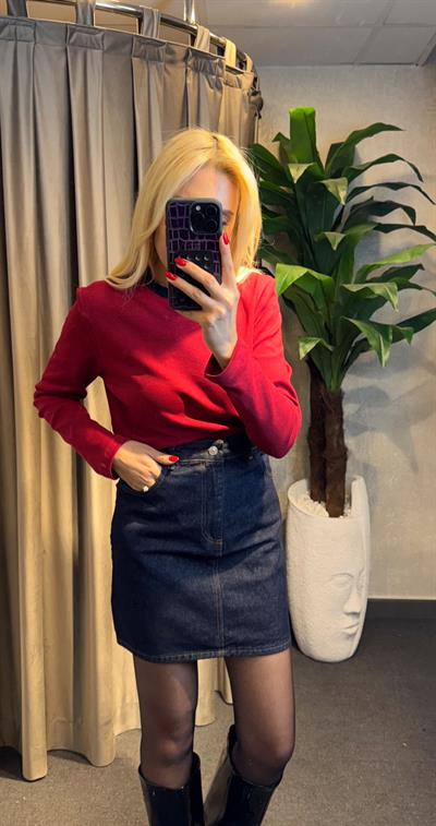 MARKA MODEL DENİM ETEK MAVİ