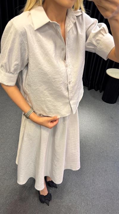 MARKA MODEL GÖMLEK ETEK TAKIM GRİ