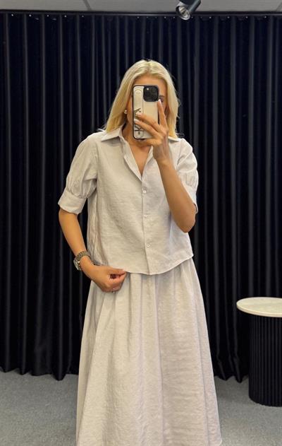 MARKA MODEL GÖMLEK ETEK TAKIM GRİ