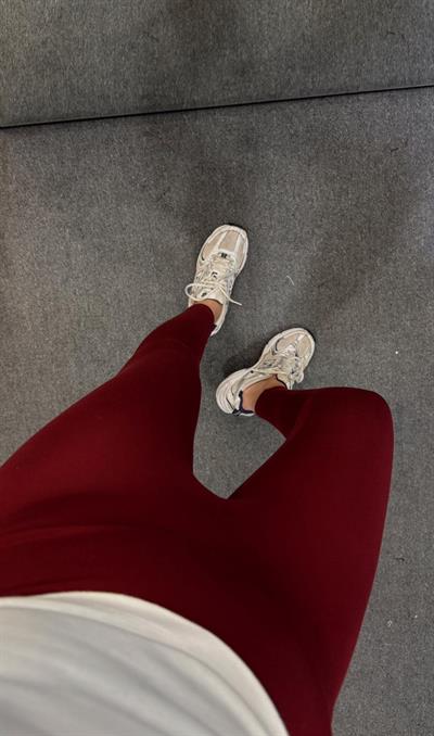 ORJ MARKA BASİC TAYT BORDO