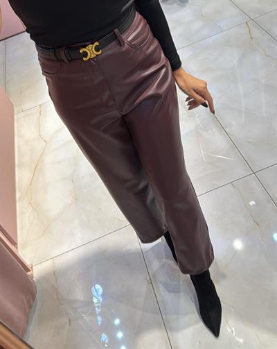 ORJ MARKA ETİKETLİ KARTLI MNG PANTOLON BORDO