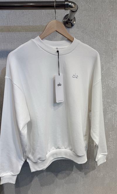 ORJ MARKA LOGOLU BASİC SWEATSHİRT BEYAZ