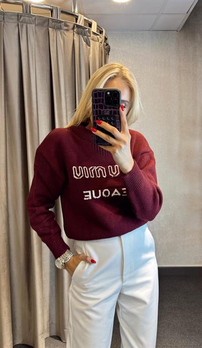 ORJ MARKA LOGOLU MİU LEAQUE  KAZAK BORDO