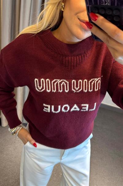 ORJ MARKA LOGOLU MİU LEAQUE  KAZAK BORDO