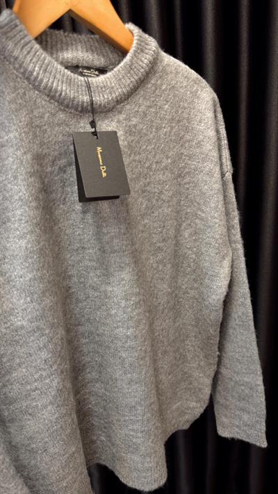 ORJ MARKA MASSİ BİSİKLET YAKA YUMOŞ  KAZAK GRİ