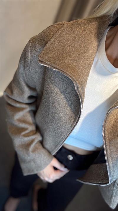 ORJ MARKA MASSİ KAŞE CEKET VİZON